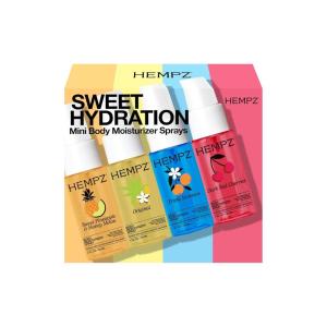 Hempz Mini Body Moisturizer Spray Set, Hydrating Mist, Travel Size Kit, Giftable, 1 oz
