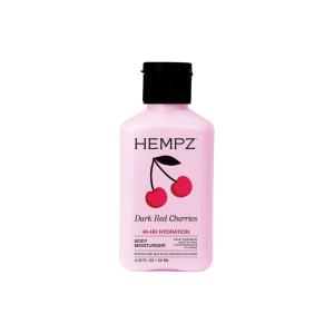 Hempz Mini Cherry Lotion, Ultra Hydrating Moisturizer for Body and Hands, Dark Red Cherries, travel friendly 2.25 oz.