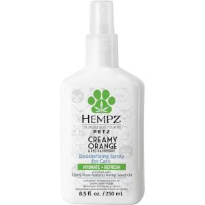 Hempz Petz, Cat Deodorizing Spray, Pet Cologne, Creamy Orange & Red Raspberry Deodorizing Spray, 8.5 fl. oz.