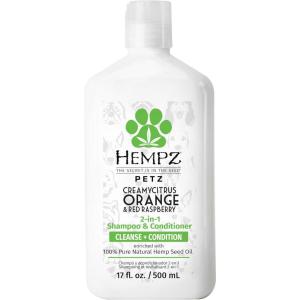 Hempz Petz, Dog Shampoo & Conditioner, Sweet Pineapple Honey Melon 2-in-1 Shampoo and Conditioner, Cleans, Conditions & Moisturizes, 17 fl. Oz(Citrus and Raspberry)