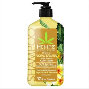 Hempz Triple Moisture Herbal Hair Shampoo – Moisturizing Gentle Shampoo to Nourish and Hydrate Hair – 17 Fl OZ(Banana & Floral)