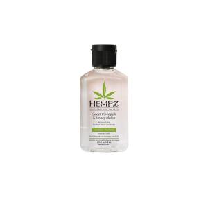 Hempz Triple Moisture Herbal Moisturizing Hand Sanitizer, 2.25 oz. – Scented Antibacterial Gel for Hands – Kills 99% of Germs, Grapefruit Fragranced Antiseptic with Skin Hydration(Sweet Pineapple & Honey Melon)