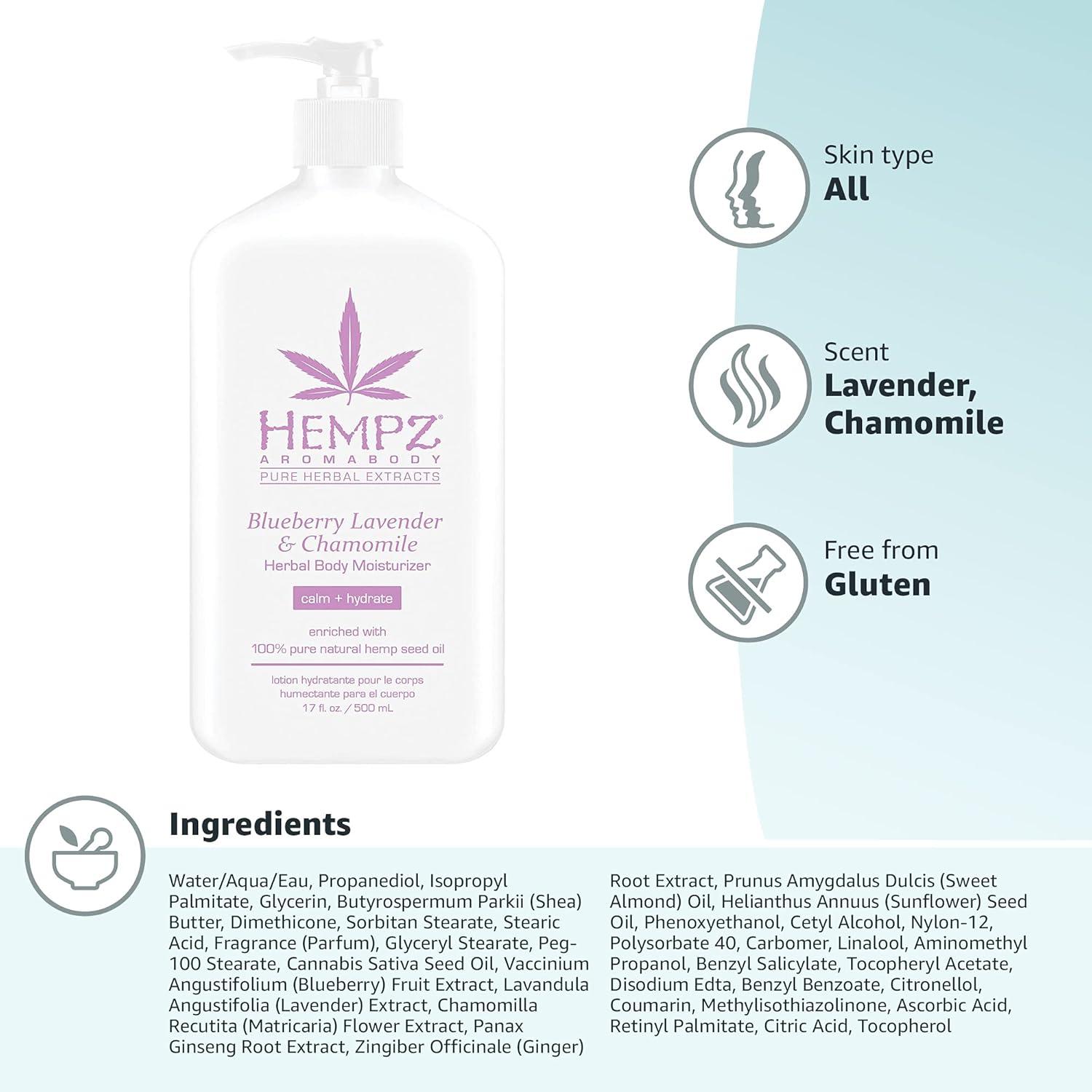 image:imageBlueberry Lavender amp Chamomile Herbal Body Moisturizer 17oz17 Fl Oz Pack of 1