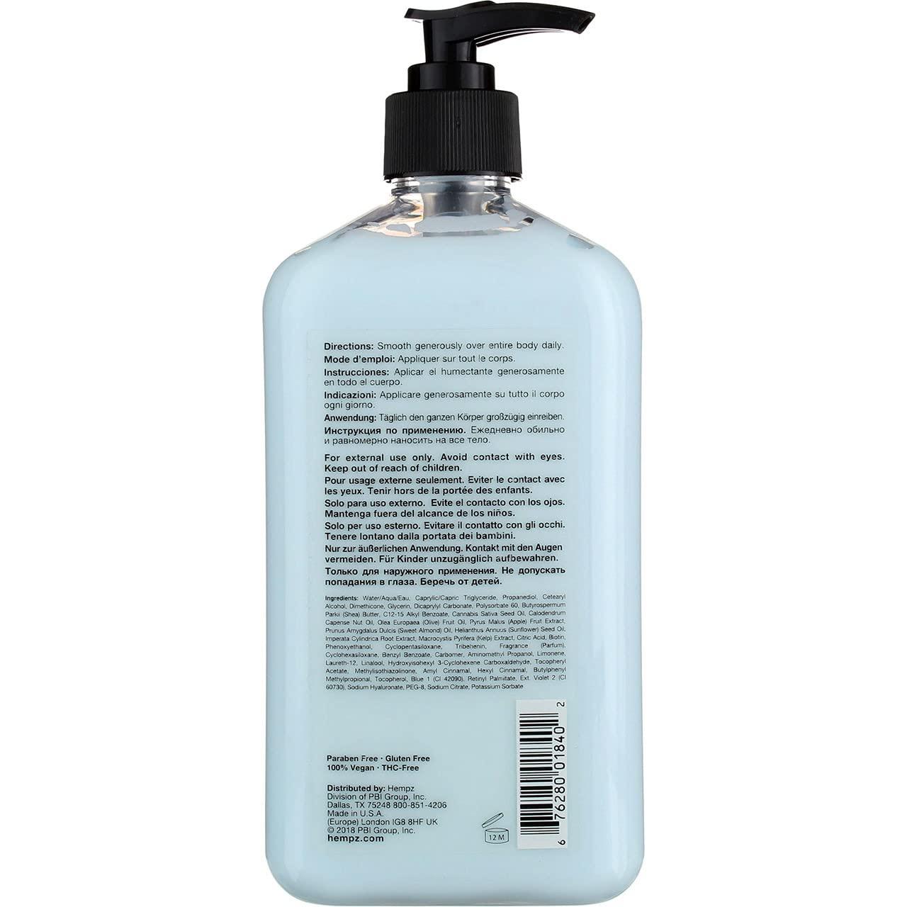 image:imageHempz Body Moisturizer Triple Moisture 17 Ounce Pump 500ml Pack of 3