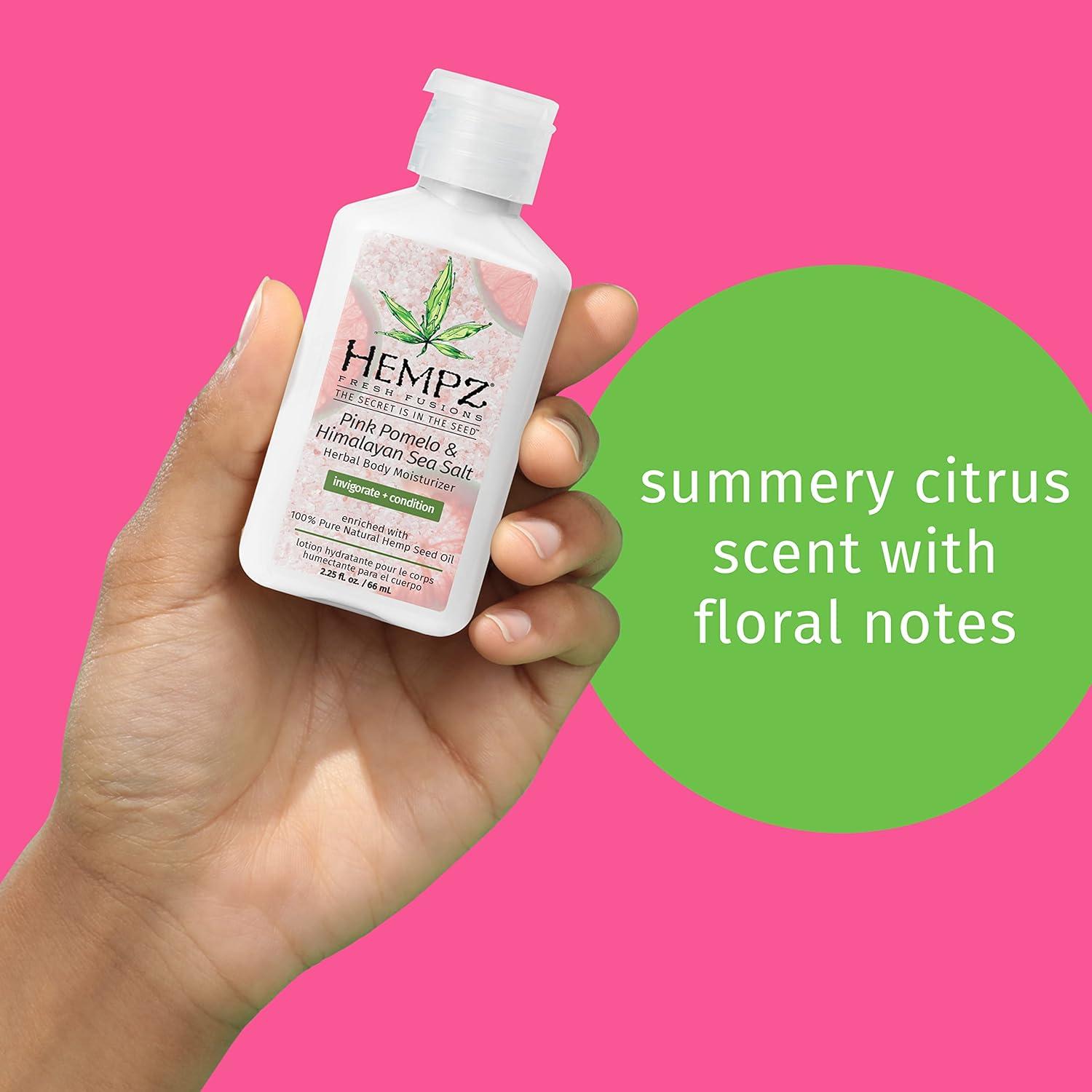 image:imageHempz Fresh Fusions Pink Citron amp Mimosa Flower Energizing Herbal Body Moisturizer 225 Fl OzPink Pomelo Himalayan Sea Salt