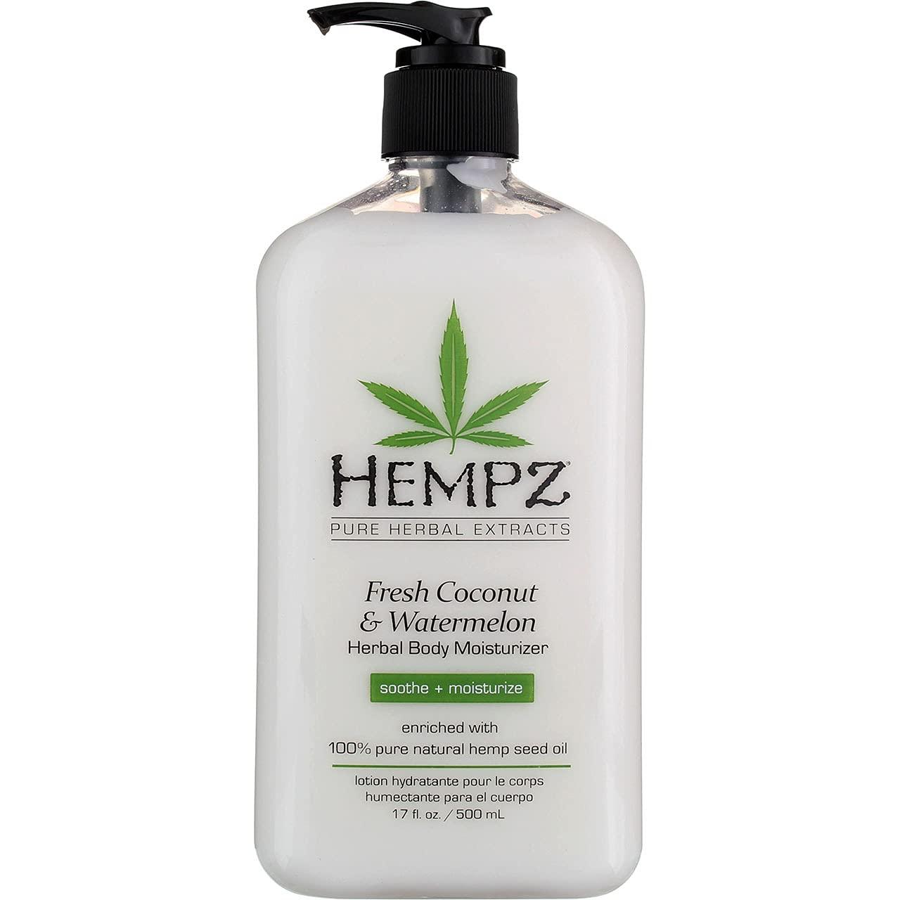 image:imageHempz Herbal Body Moisturizer Pearl White Fresh CoconutWatermelon 17 Ounce