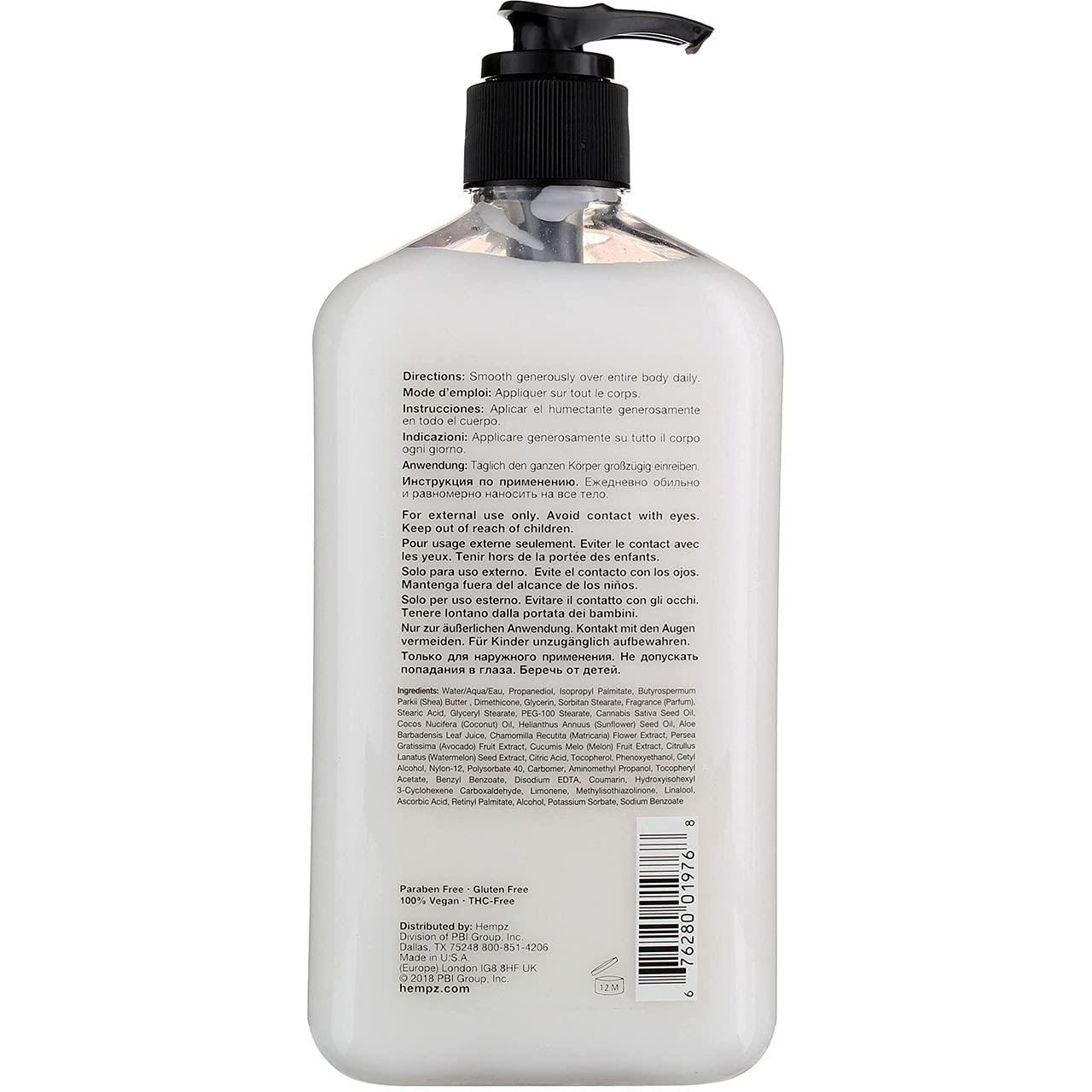 image:imageHempz Herbal Body Moisturizer Pearl White Fresh CoconutWatermelon 17 Ounce