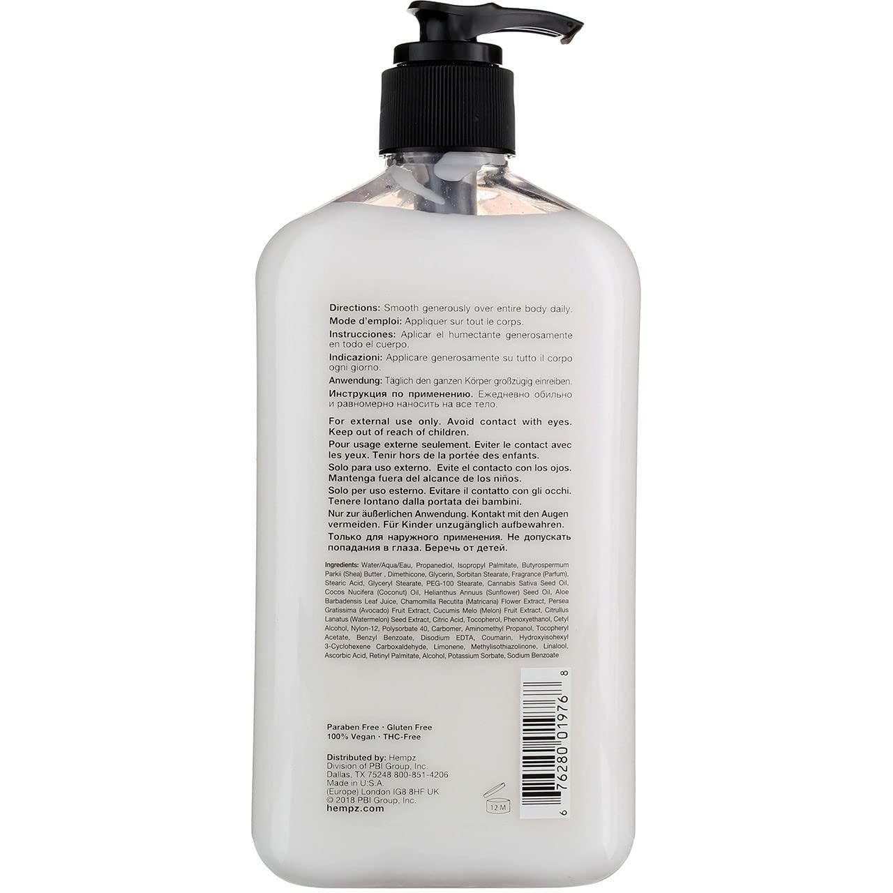 image:imageHempz Herbal Body Moisturizer Pearl White Fresh CoconutWatermelon 17 Ounce