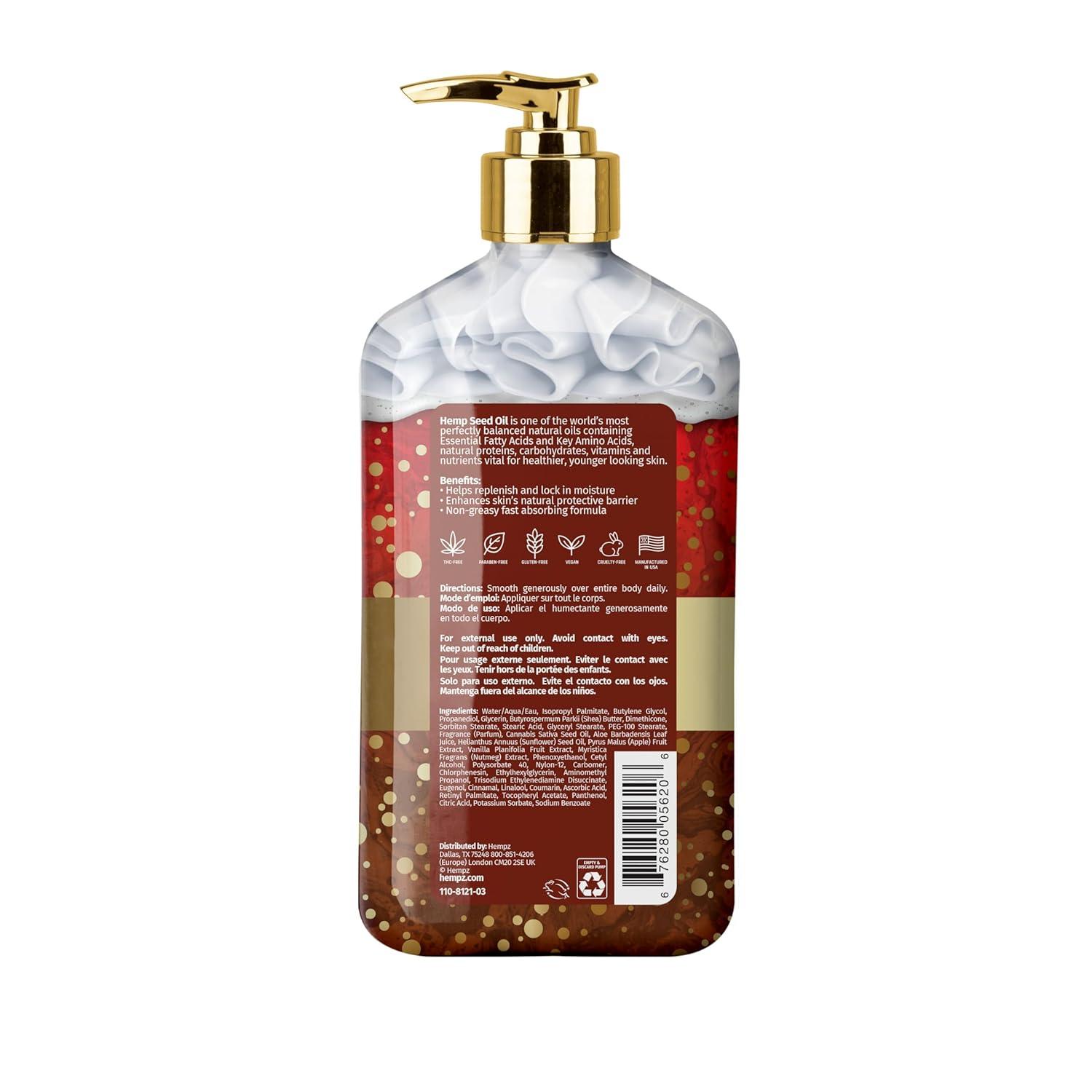 image:imageHempz Limited Edition Apple Cider amp Nutmeg Herbal Body Lotion for men or women vegan and gluten free 17 ozApple Cider Nutmeg