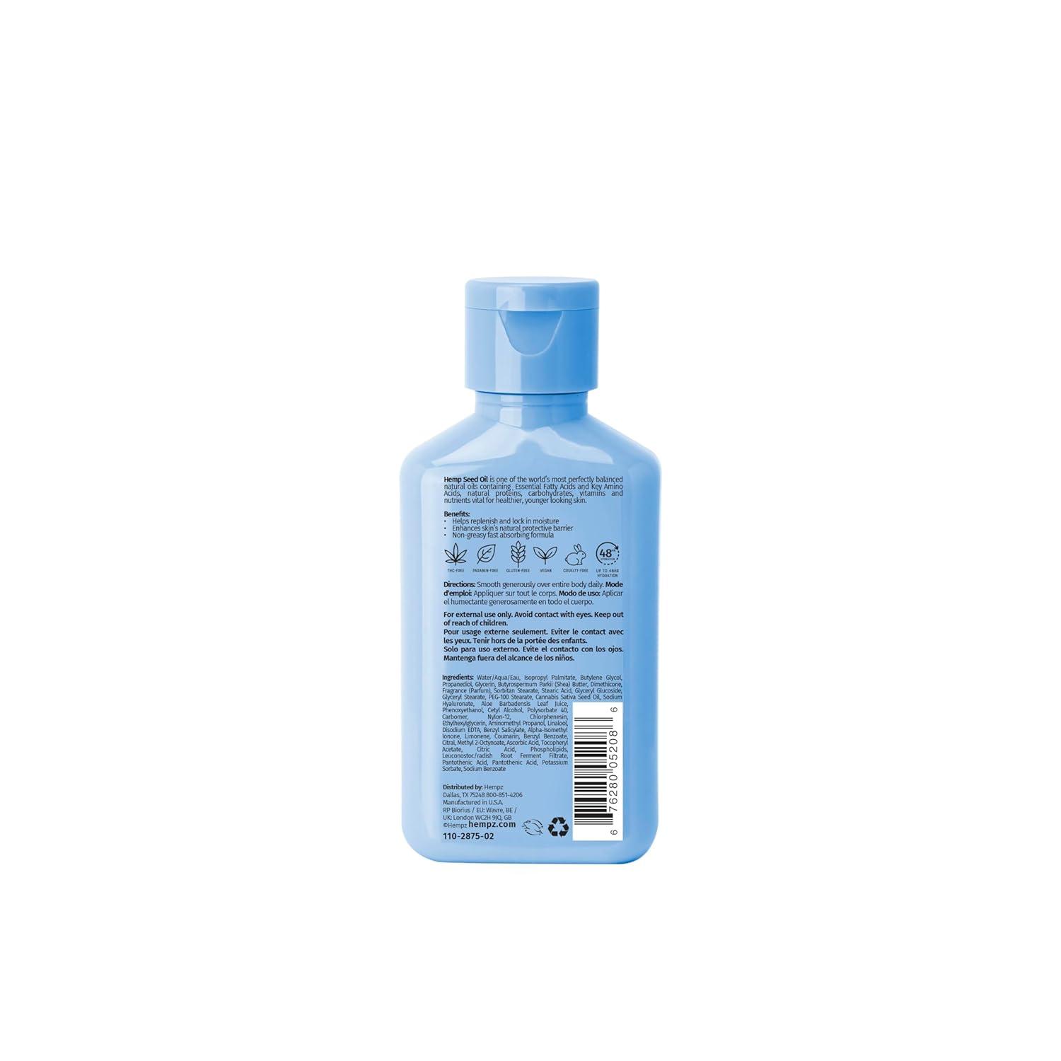 image:imageHempz Minis on the Go Hydrating Body amp Hand Lotion 4Pack Travel Size 225 Oz Each Perfect OntheGo Moisturizer For Women Featuring 4 Mini Lotions For Travel With A Free OnTheGo Bag