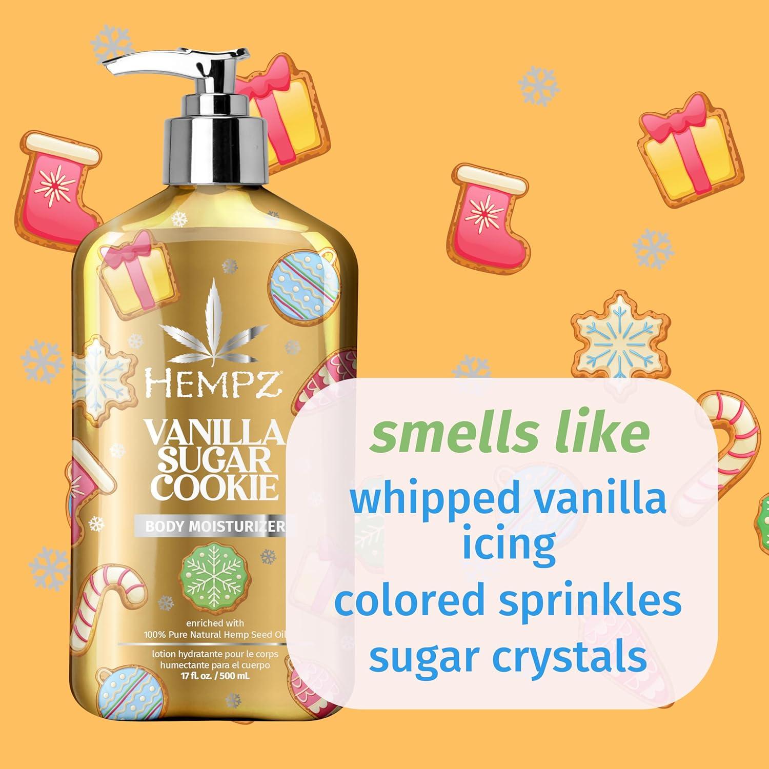 image:imageHempz NEW Pink Peppermint Meringue Body Moisturizer Body Lotion Fall and Winter Skin Care for Men amp Women Limited Edition 17 flozFrosted Vanilla Sugar Cookie