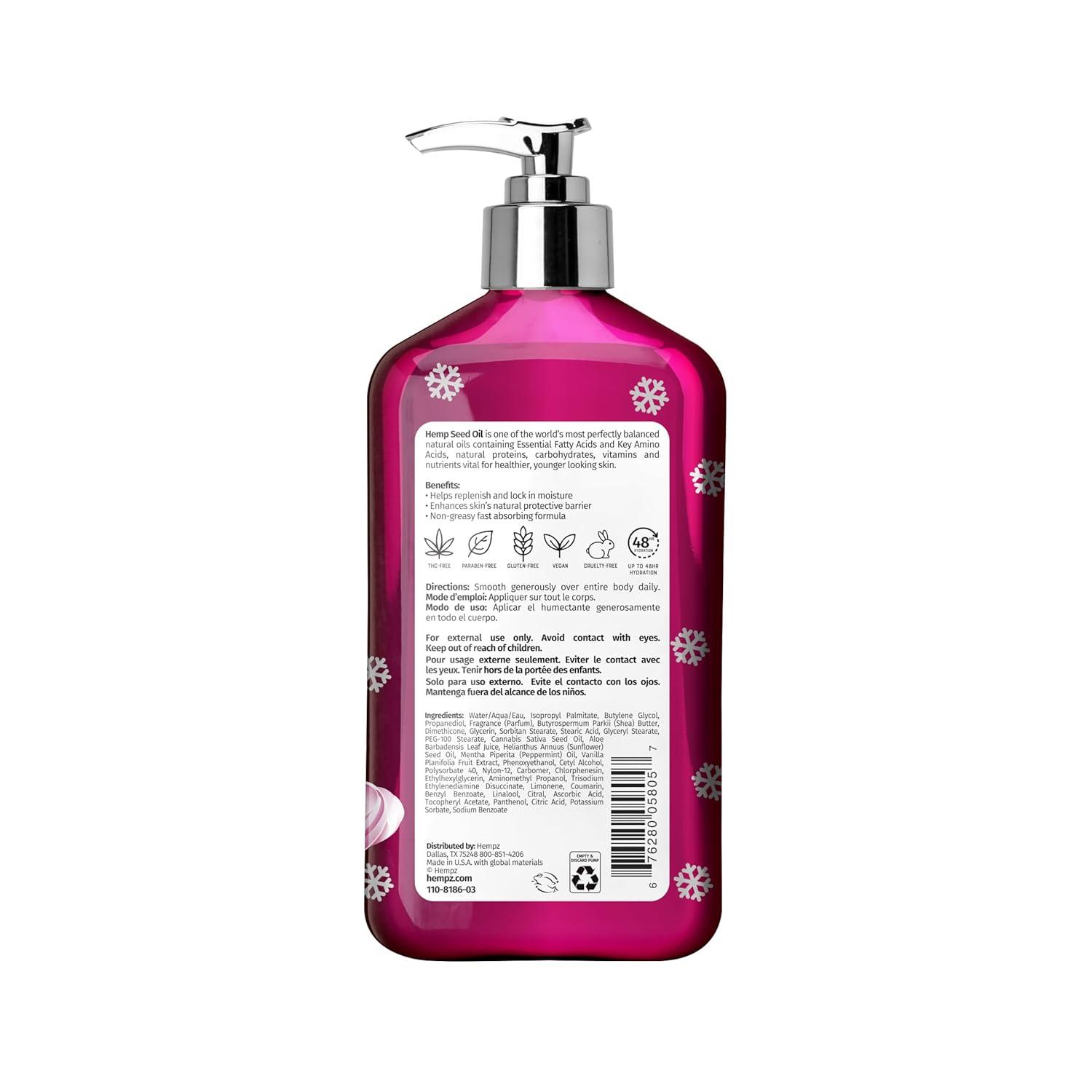 image:imageHempz NEW Pink Peppermint Meringue Body Moisturizer Body Lotion Fall and Winter Skin Care for Men amp Women Limited Edition 17 flozPink Peppermint