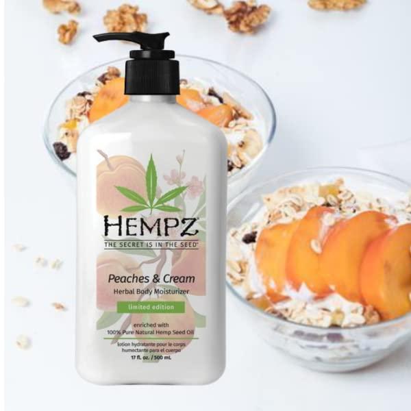 image:imageHempz Peaches amp Cream Herbal Body Moisturizer 17 ounces