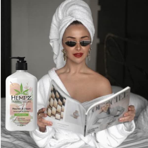 image:imageHempz Peaches amp Cream Herbal Body Moisturizer 17 ounces