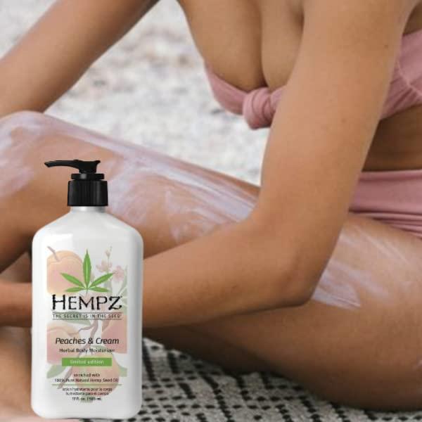 image:imageHempz Peaches amp Cream Herbal Body Moisturizer 17 ounces