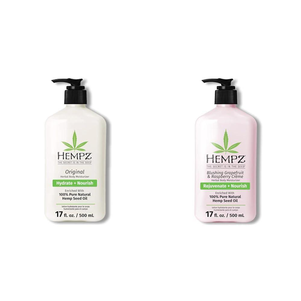 image:imageHempz Body Moisturizers Bundle  Original 17oz  Grapefruit amp Raspberry Crme Large