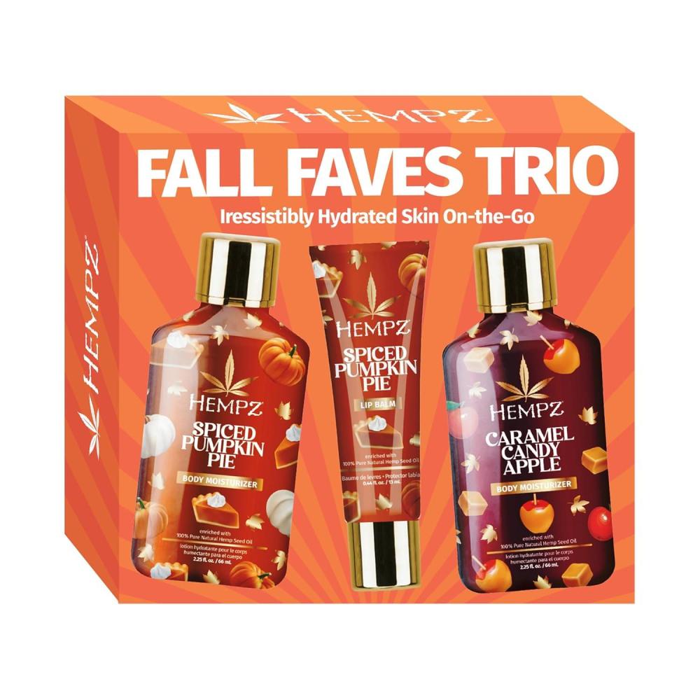image:imageHempz Fall Faves Trio Lotion amp Lip Balm Set Limited Holiday Run Moisturizing and Nourishing Gift Pack Travel Size