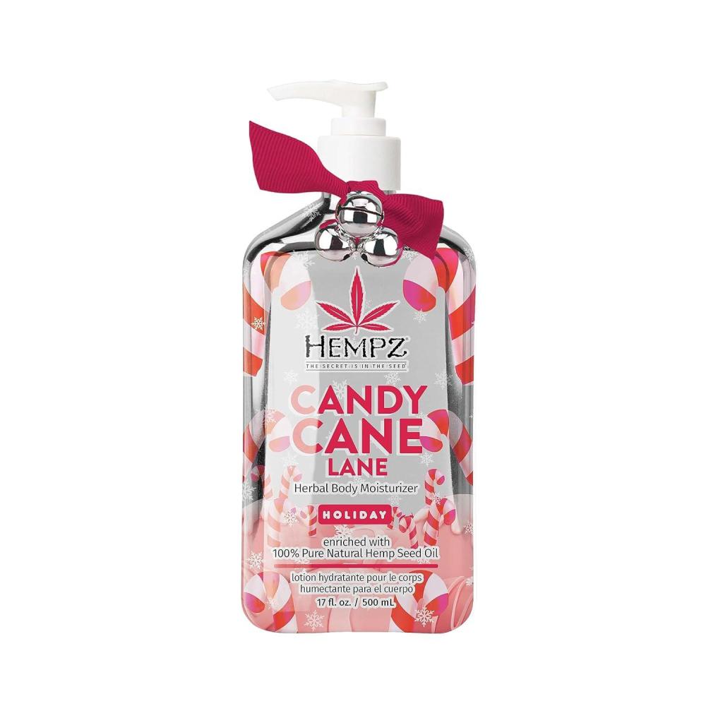 image:imageHempz Limited Edition Peppermint Candy Cane Herbal Body Lotion Moisturizer 17 Oz Holiday Body Lotion for Women or Men with Dry Skin Hydrating Moisturizer for Daily RadianceCandy Cane Lane