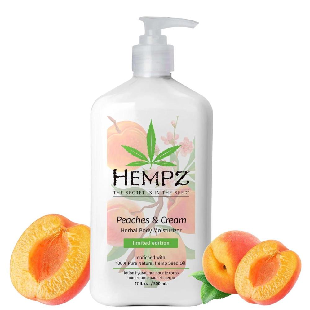 image:imageHempz Peaches amp Cream Herbal Body Moisturizer 17 ounces