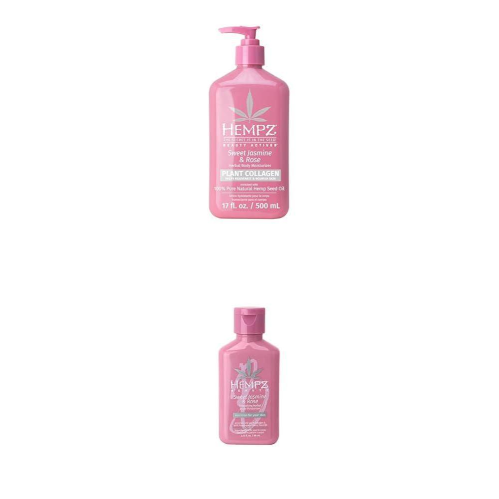 image:imageHempz Sweet Jasmine amp Rose Herbal Body Moisturizer Mini CollagenInfused Jasmine amp Rose Body Moisturizer