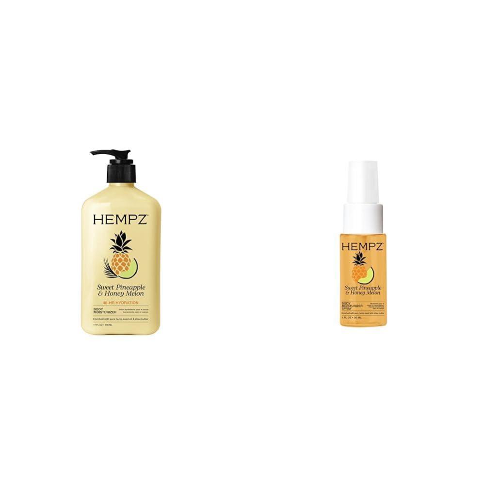 image:imageHempz Sweet Pineapple amp Honey Melon Bundle  Body Lotion 17 oz  Body Moisturizer Spray Hydrating Mist 1 floz