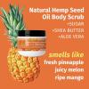 Hempz NEW Mini Sugar Body Scrub, Sweet Pineapple & Honey Melon, Travel Size, 2 oz.(Sweet Pineapple & Honey Melon)