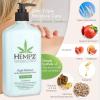 Hempz Natural Triple Moisture Herbal Whipped Body Cream with 100% Pure Hemp Seed Oil for 24-Hour Hydration, Moisturizing Vegan Skin Lotion with Yangu Oil, Peach and Grapefruit, 17 Fl Oz (Pack of 2)(Grapefruit)