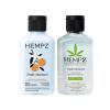 Hempz Triple Moisture Happy Hands Travel Size Bundle – Body Lotion, 2.25 oz. + Moisturizing Herbal Hand Sanitizer