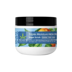 Hempz NEW Mini Sugar Body Scrub, Sweet Pineapple & Honey Melon, Travel Size, 2 oz.(Citrus)