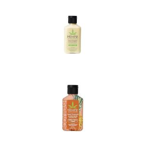 Hempz Sweet Pineapple & Honey Melon Moisturizing Skin Lotion NEW Mini Body Wash, Sweet Pineapple & Honey Melon Travel Size Shower Gel