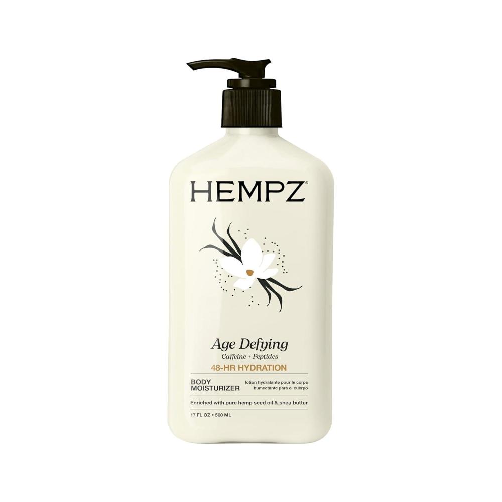image:imageHEMPZ Body Lotion Age Defying Shea Butter Daily Moisturizing Cream Shea Butter Hand and Body Moisturizer Hemp Lotion Skin Care Products Hemp Seed Oil Mini 225 oz17 Fl Oz Pack of 1