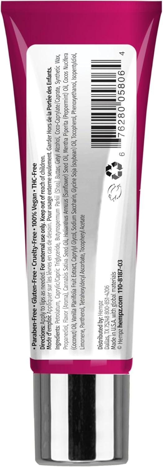 image:imageHempz Pink Peppermint Meringue Lip Balm Nourishing Lip Care Limited Edition Gloss 44 floz