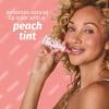 Hempz Peach Tinted Lip Balm, Hydrating Gloss for Dry Cracked Lips, Juicy Peach Slices, .44 fl.oz.
