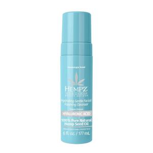 Hempz Ocean Breeze Hydrating Gentle Facial Foaming Cleanser with Hyaluronic Acid – Refreshingly Scented Moisturizing Foam Face Wash for Extremely Dry, Oily, or Sensitive Skin, for Women or Men, 6 Oz