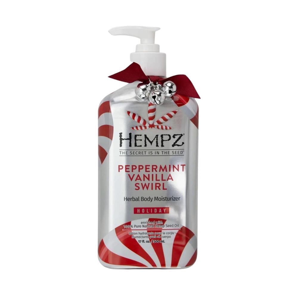 image:imageHempz Limited Edition Lotion Peppermint Vanilla Swirl Herbal Body Moisturizer 17 oz17 Fl Oz Pack of 1