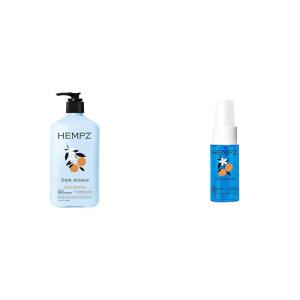 Hempz Triple Moisture Bundle – Body Lotion, 17 oz. + Body Moisturizer Spray, Hydrating Mist, 1 fl.oz.
