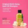 Hempz Biotin Shampoo – Sweet Pineapple & Honey Melon – For Thin/Fine Hair Growth & Strengthening Damaged Hair – Travel Size 2.25 Fl OZ(Banana)