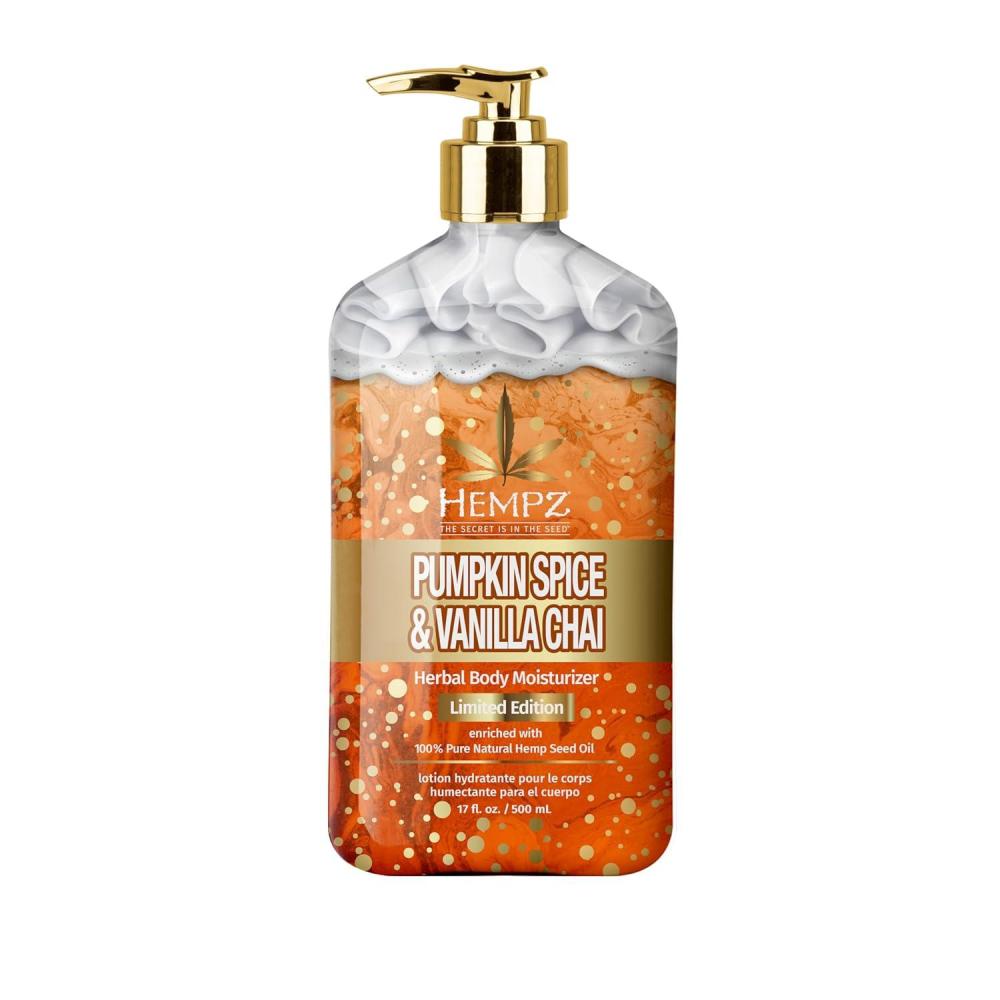 image:imageLimited Edition Pumpkin Spice amp Vanilla Chai Herbal Moisturizing Body Lotion 17 oz Fall Scented for Women or Men with Dry or Sensitive Skin Hydrating Moisturizer for Daily RadiancePumpkin Spice Vanilla Chai