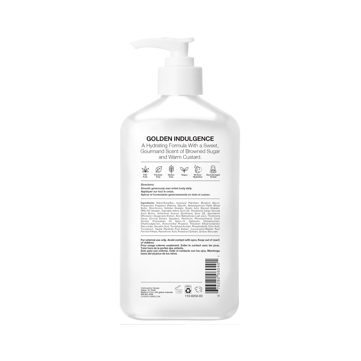image:imageHempz Caramel Crme Brulee Body Lotion Vanilla Caramel Scented Hydrating Lotion for Dry Skin with Hemp Seed Oil amp Shea Butter Travel Size 225 fl oz17 Fl Oz Pack of 1