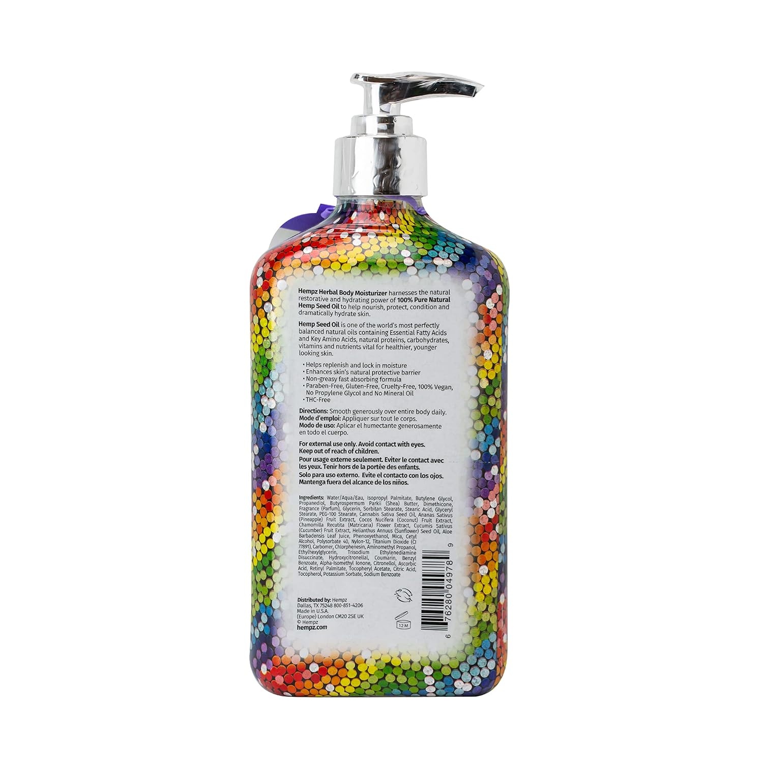 image:imageHempz Limited Edition Pride Mini Love Out Loud Juicy Pineapple amp Creamy Coconut Herbal Body Moisturizer 225 oz Limited Edition Juicy Pineapple amp Creamy Coconut HerbalPineapple Coconut