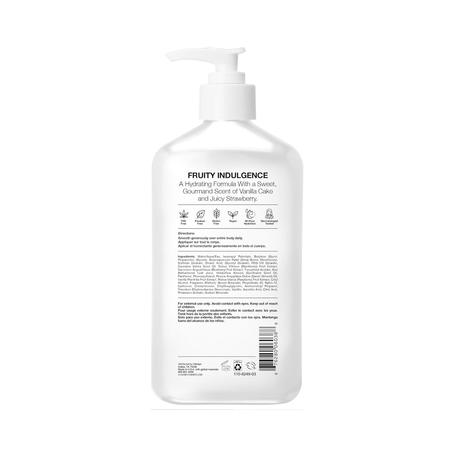 image:imageHempz Strawberry Shortcake Body Lotion Sweet Strawberry Scented Hydrating Lotion for Dry Skin with Hemp Seed Oil amp Shea Butter 17 fl oz17 Fl Oz Pack of 1
