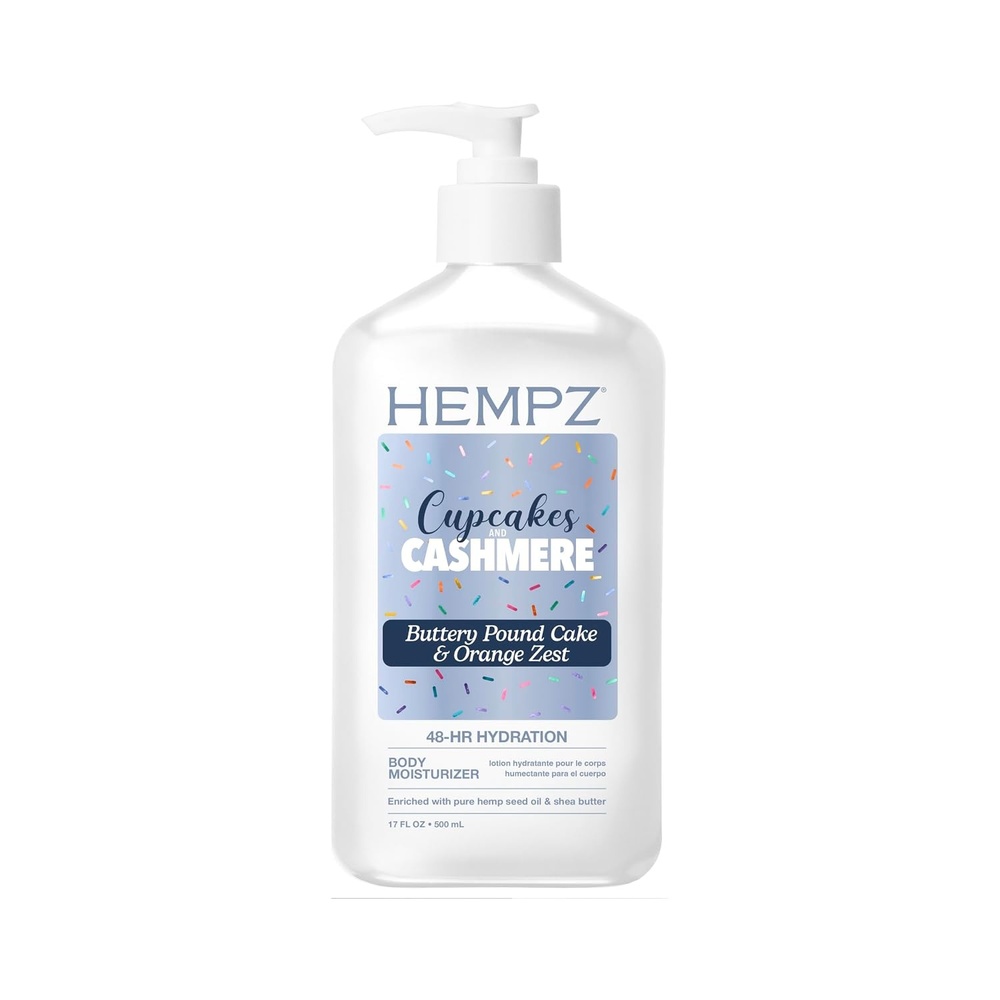 image:imageHempz Cupcakes amp Cashmere Body Lotion Vanilla Cupcake Scented Hydrating Lotion for Dry Skin with Hemp Seed Oil amp Shea Butter 17 fl oz